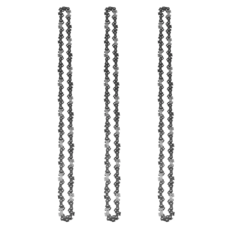 

3Pcs 16Inch Bar Chainsaw Chain Semi Chisel 3/8 0.050Inch 56 DL For Makita Chainsaw Structural Alloy Steel
