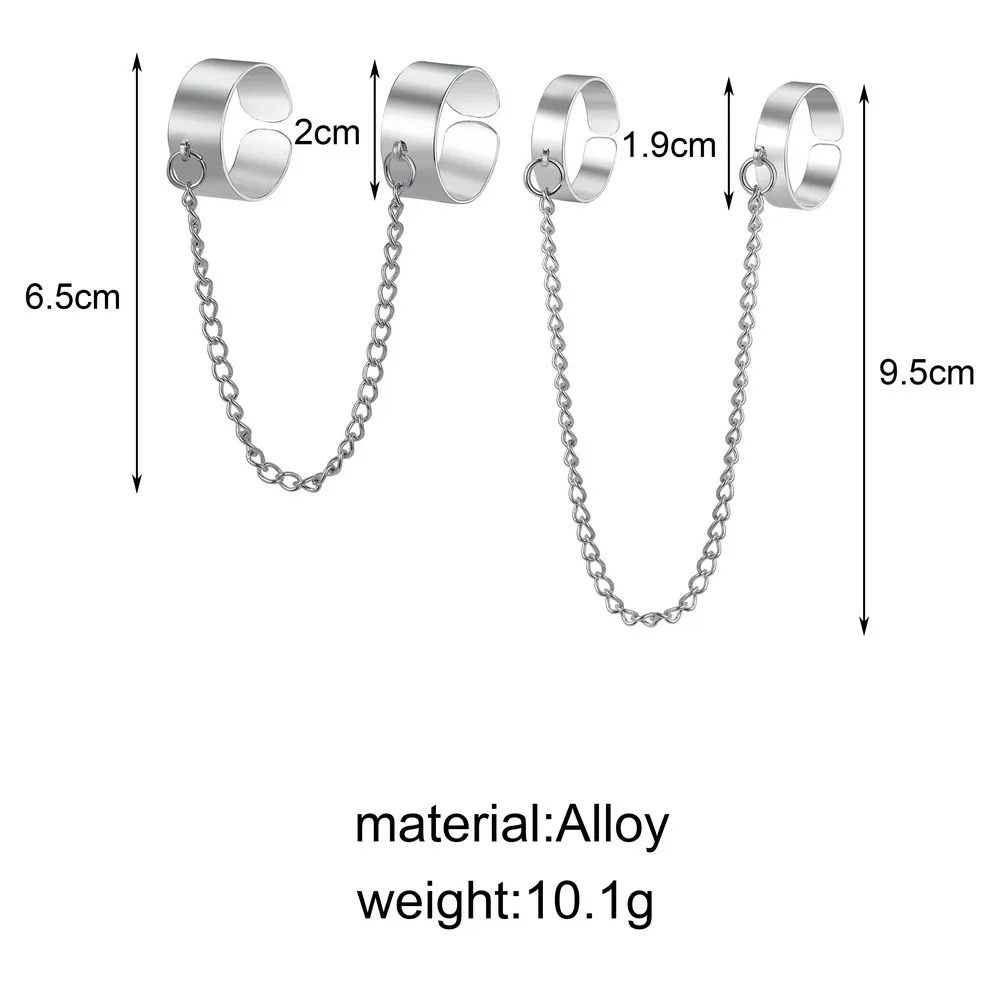 Комплект колец в стиле панк для мужчин и женщин ювелирное изделие с открытым