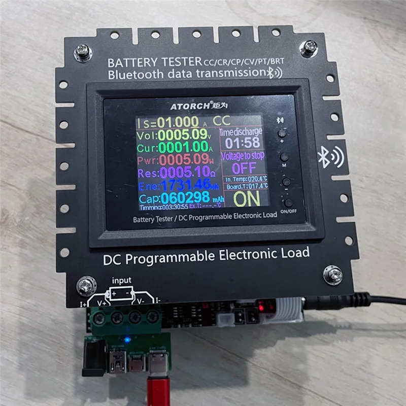 New 150W All-In-One 20A DC Power USB Tester Electronic Load Lithium Battery Capacity Monitor Discharge Meter with Box