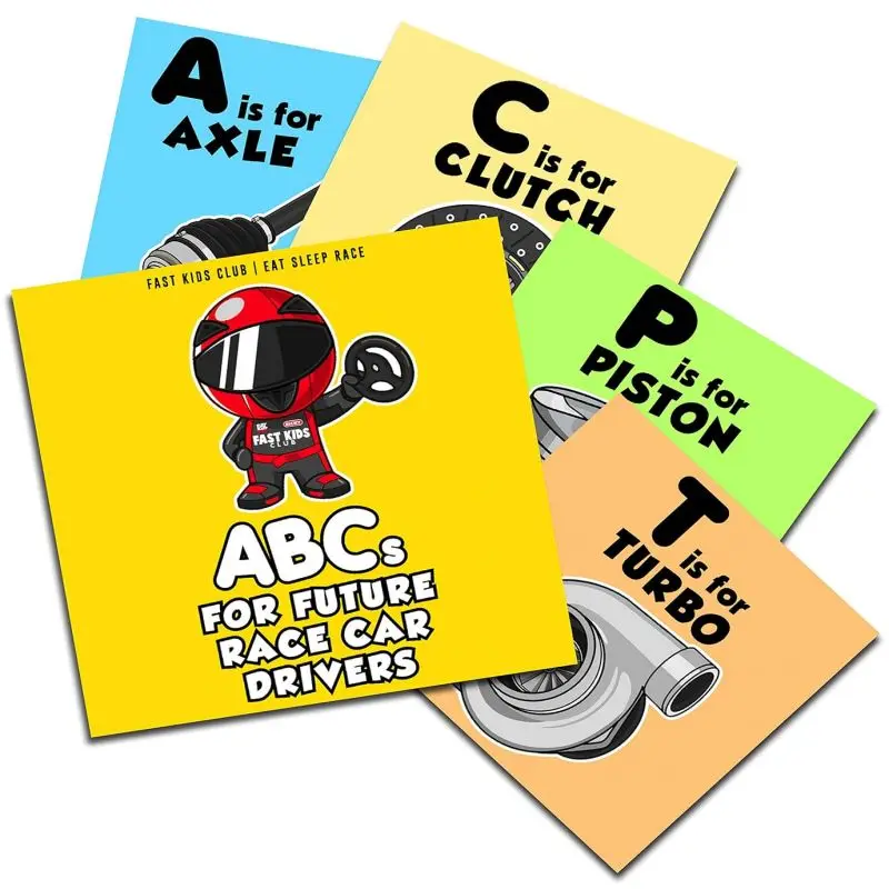 ABC книга для будущего гоночный автомобиль водитель обучающие игрушки детей Тихая