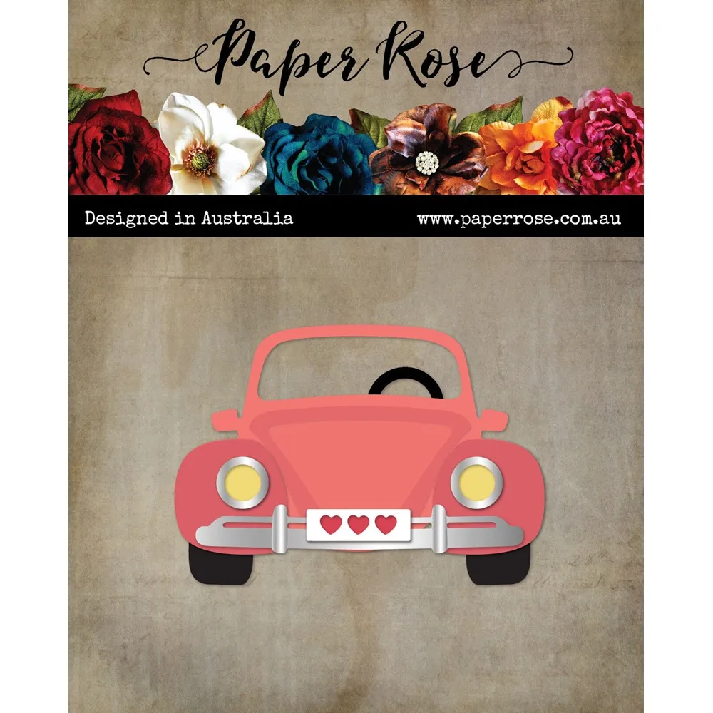 

Paper Rose Love Bug Builder Dies Scrapbook Diary Decoration Embossing Template DIY Greeting Card Handmade 2023 New Card