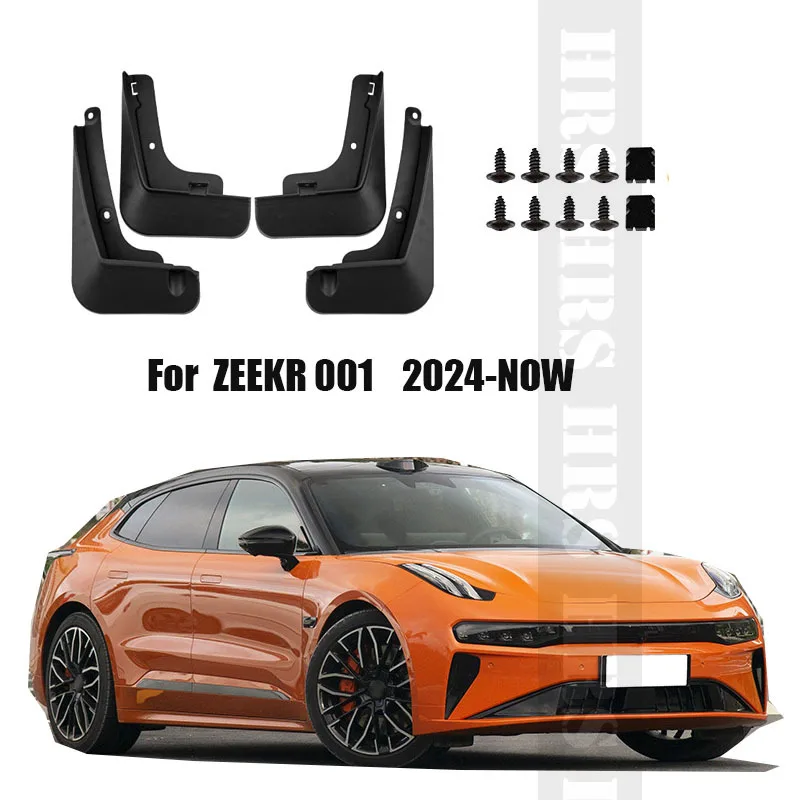 

4 шт. брызговики для Zeekr 001 2024-NOW, брызговики, передние задние колеса, крылья, автомобильные аксессуары