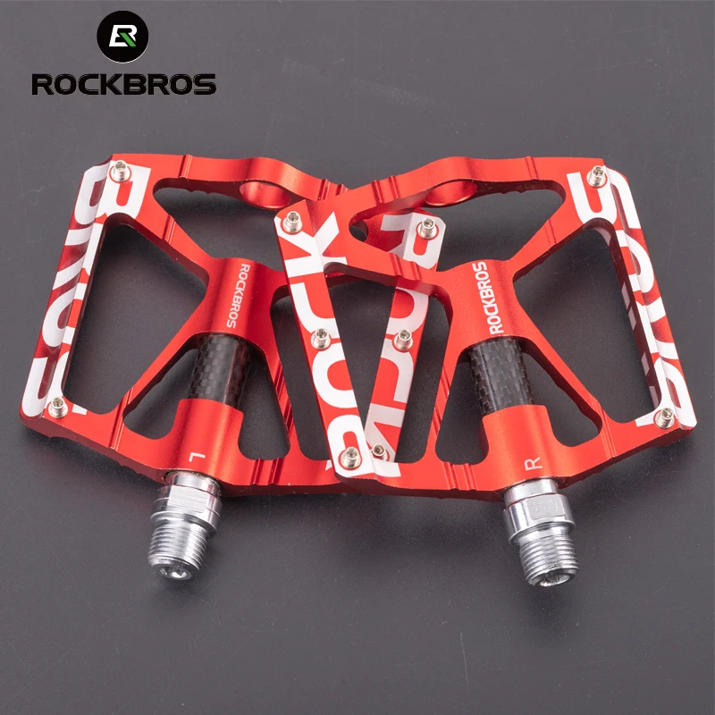 ROCKBROS Bicycle Pedals Bike Ultralight Mountain Pedal MTB Reflective Bearing Cycling Accessories |