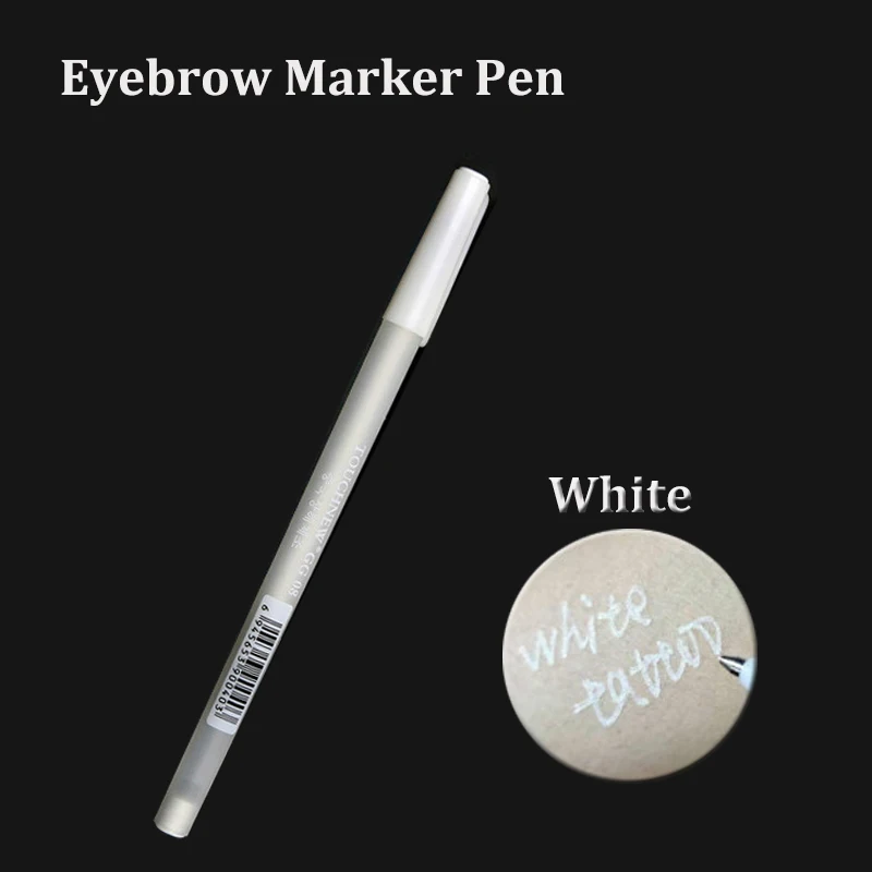 

1p белый маркер для бровей, Перманентный макияж, аксессуары для татуировок, микроблейдинг, татуировка, хирургический маркер для кожи, ручка д...