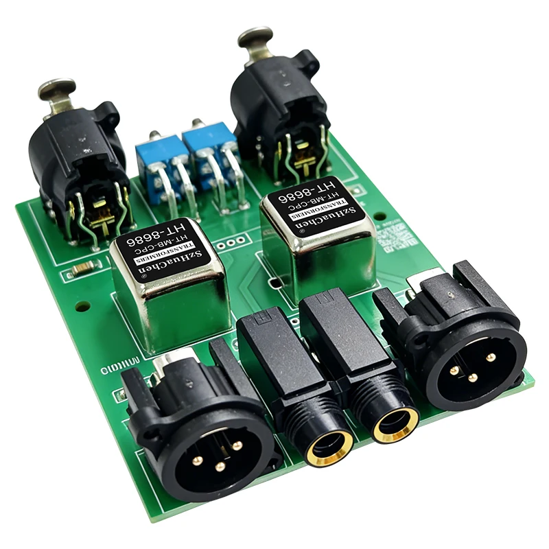 Фото Пассивный блок-гаситель помех XLR/TS/TRS на 2 канала для аудиооборудования RCA, изолятор земляных петель, фильтр шумов для различных аудиосистем №2