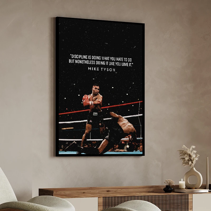 Фото Боксер настенный художественный постер Nate Diaz бокс мотивационная цитата холст живопись принты Декор фотографии гостиная домашний декор cuadros №4