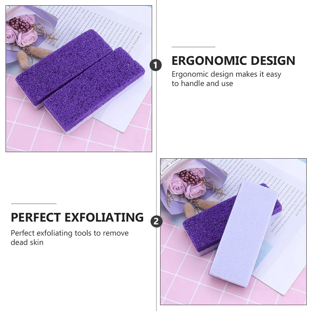 5 шт. двусторонняя пемза для удаления омертвевшей кожи мозолей педикюрный