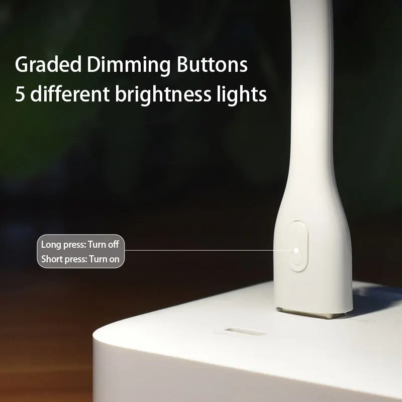 Оригинальная портативная Светодиодная лампа Xiaomi ZMI с USB 5 В 1 2 Вт