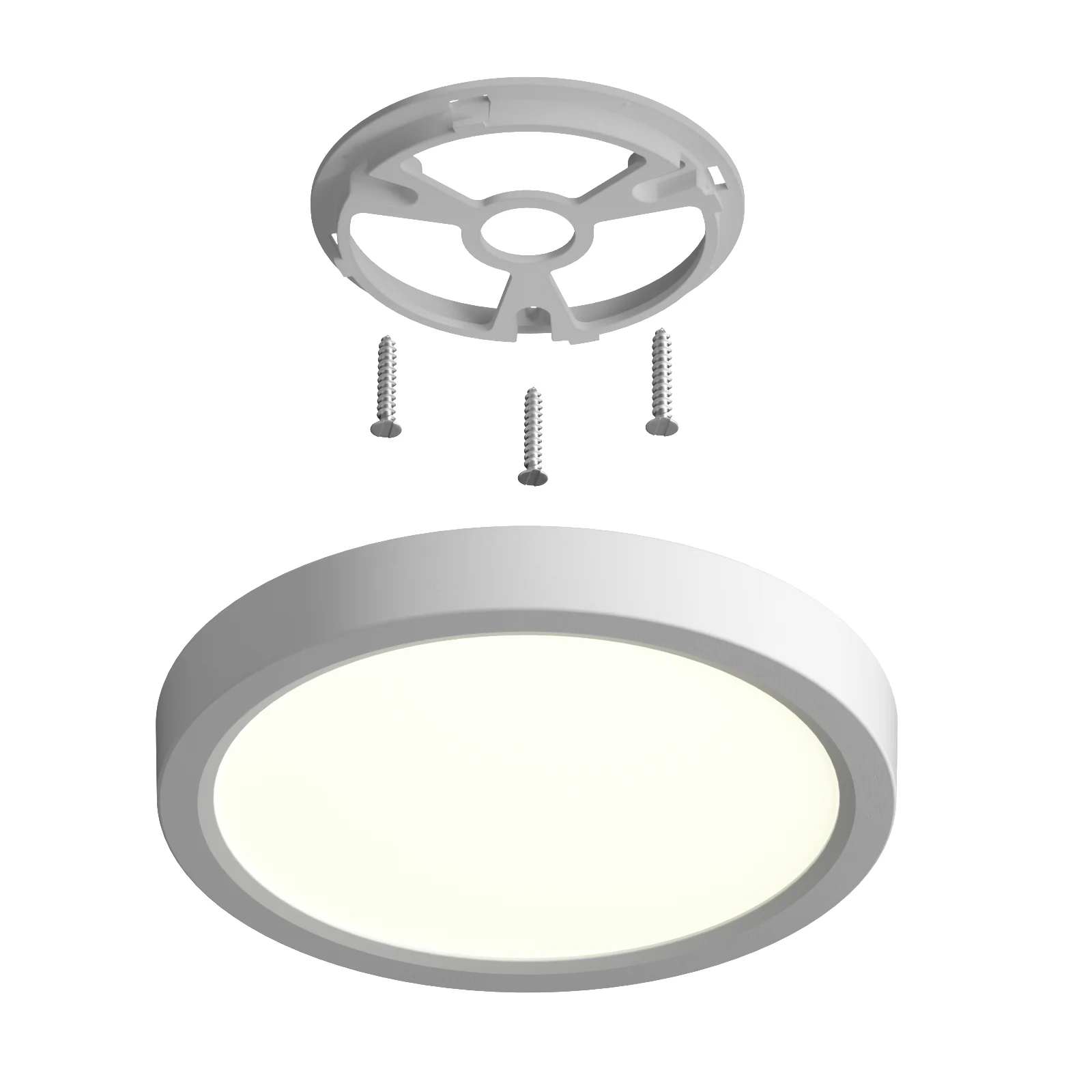 Тонкий светодиодный панельный светильник 12 Вт Дерево Черный Золотой 220 В Домашнее освещение для ванной комнаты и кухни Легкая установка Ультратонкий потолочный светильник.