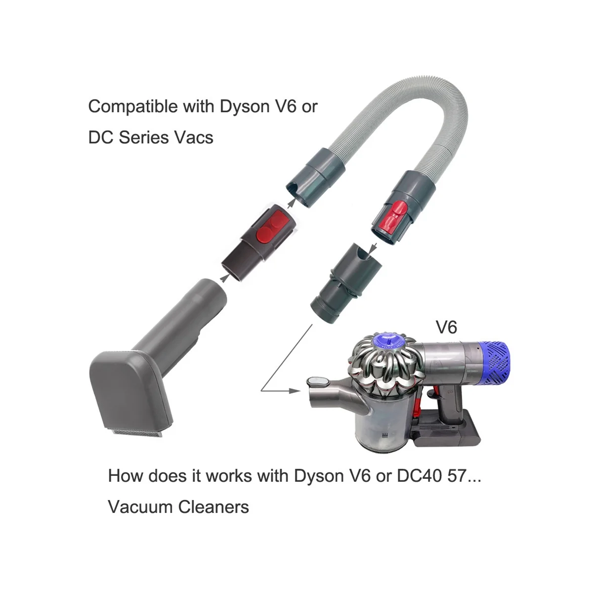 Щетка для шерсти собак и домашних животных щетка жениха инструмент Dyson V11 V10 V8 V7 DC30