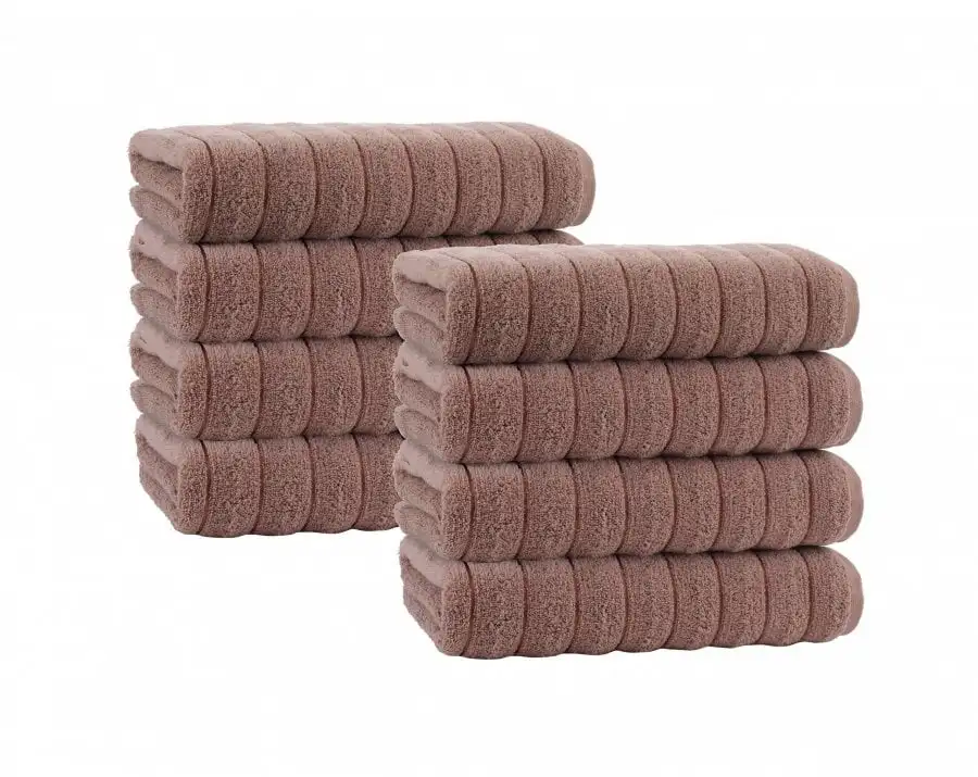 

Home - Vague Hand Towels - 8 Piece Hand Towels, zero twist Turkish towel - Quick Dry, Soft, Absorbent