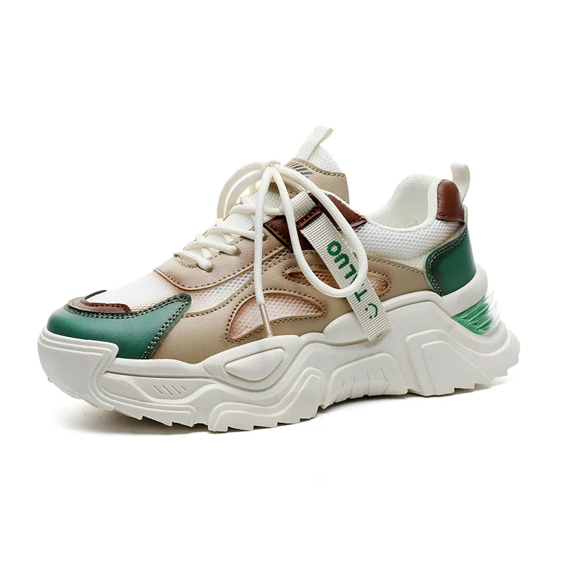 

TUINANLE Women Shoes 2022 Designer Sneakers Fashion Breathable Increase 5 cm Causal Shoes Female Platform Ladies Summer Sneakers