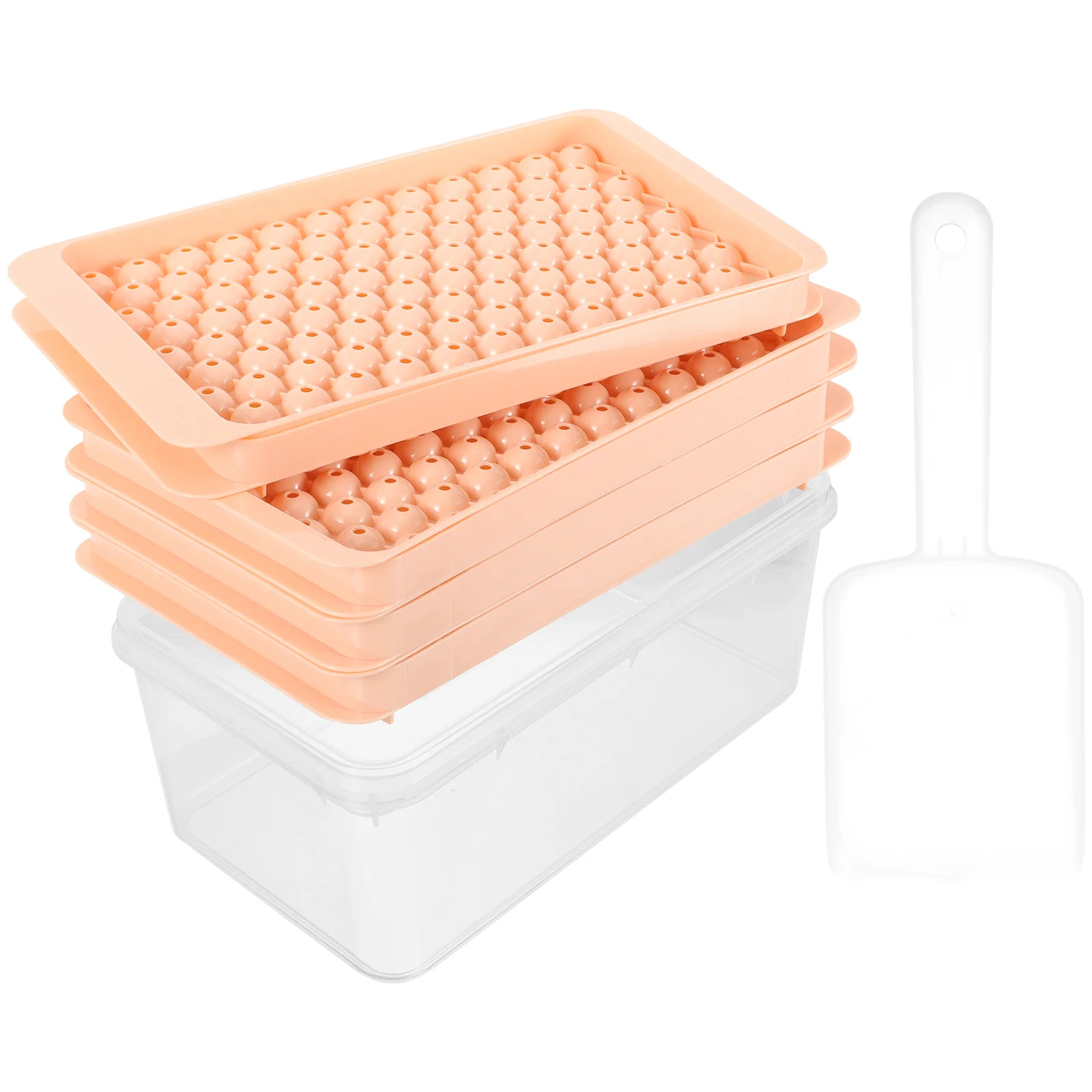 

Silicone Food Molds Round Ice Cube Bin Freezer Ball Maker Tray Holder Storage Pp Small Trays Baby Lid