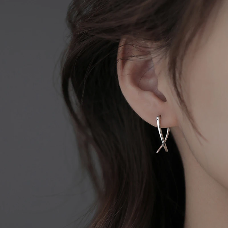 Новые серьги из стерлингового серебра 925 пробы с геометрическим моделированием