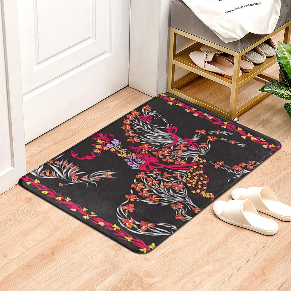 

Коврик для ванной комнаты, маленький коврик для душа, декоративный Впитывающий Коврик для ног, коврик для входной двери, кухонный коврик, ко...