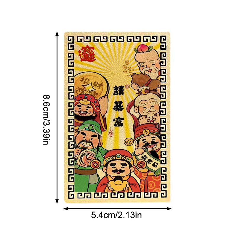 Китайский фэн-шуй медный Бог богатства Будда амулеты карты для бизнеса