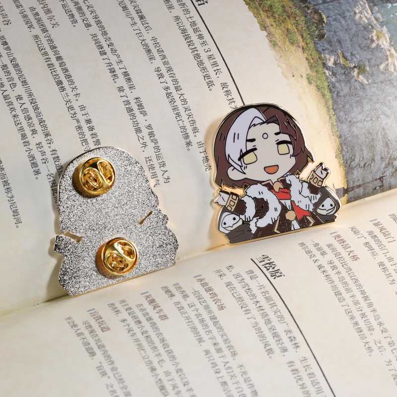 

Game Final Fantasy XIV FF14 Emet-Selch Cute Metal Badge Brooch Pins Button Medal Collection Anime Clothes Decor Cosplay Gift