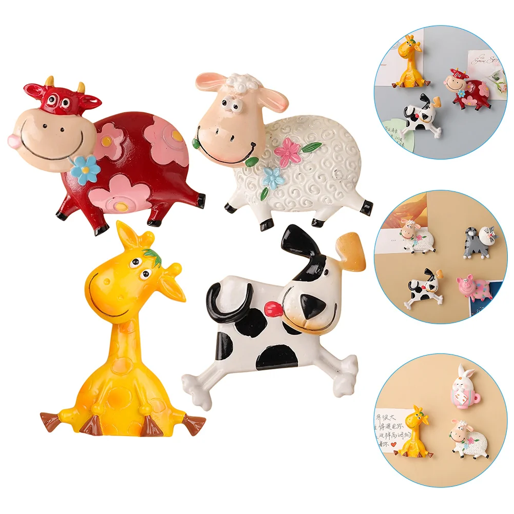 

4Pcs Refrigerator Magnets Small Kitchen Office Office And Kitchen Unique Fridge Magnets for Home Fridge Office