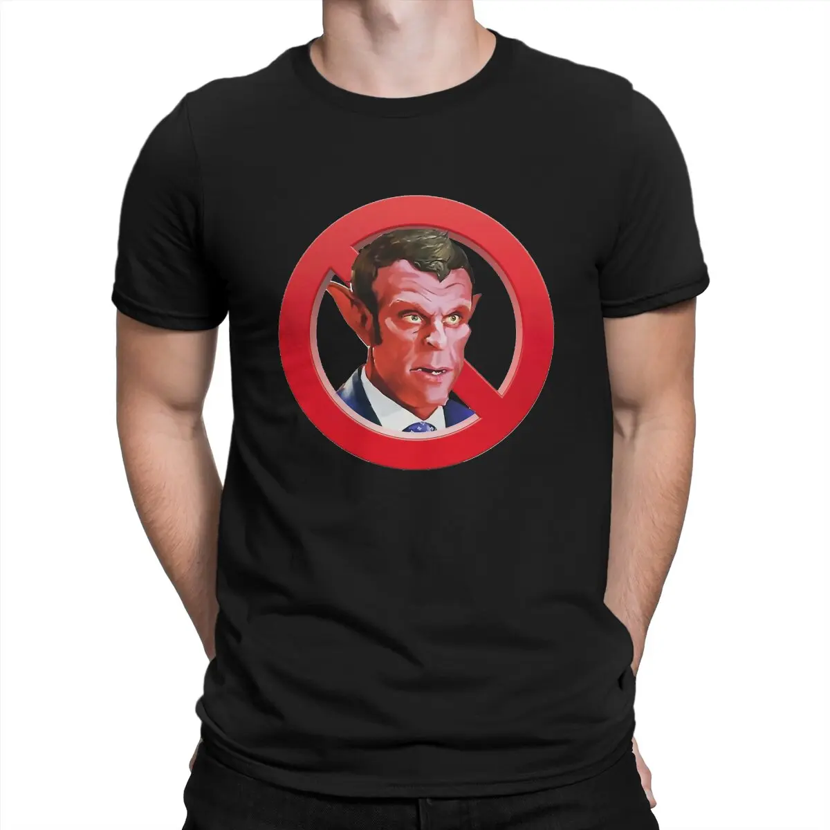 

Macron The Eighth President Men's TShirt Boycott France Fashion T Shirt Original Streetwear Hipster