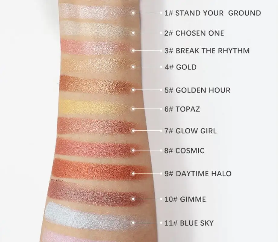 30 шт. хайлайтер для макияжа с индивидуальной этикеткой искусственная пудра