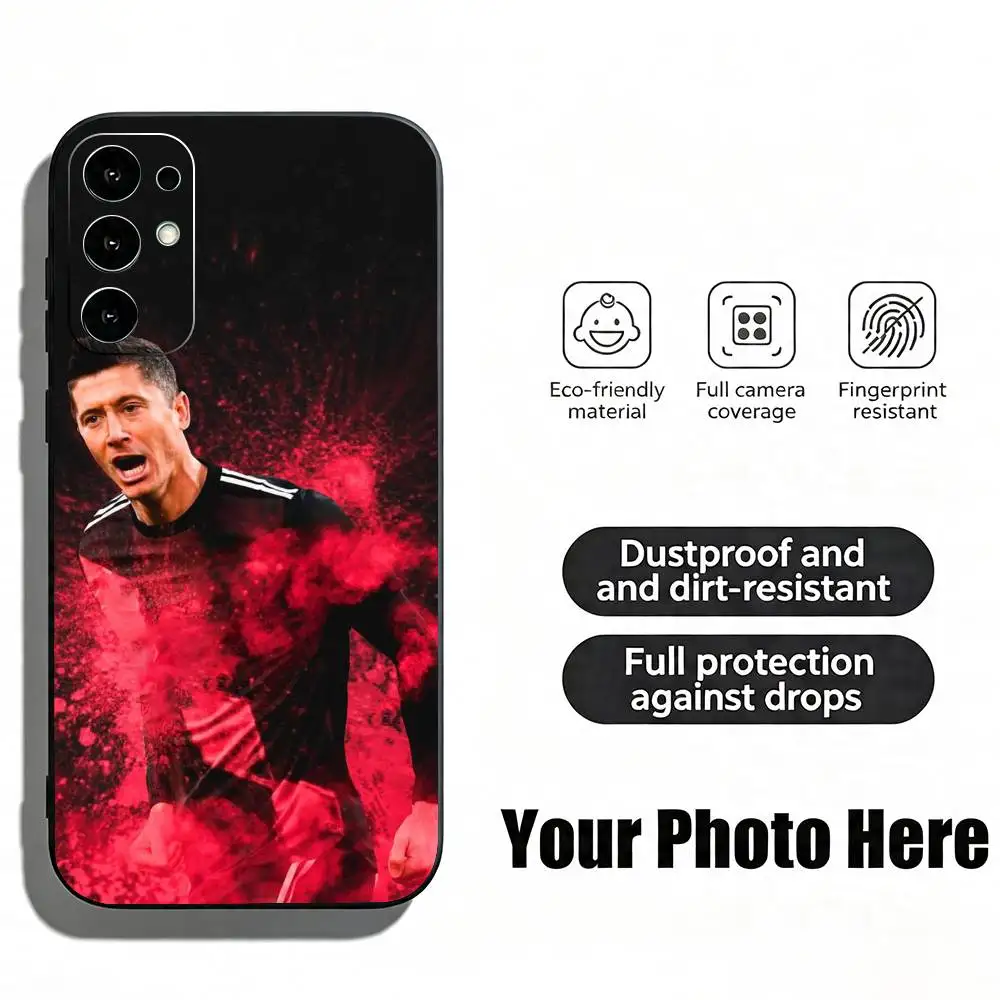 Чехол для телефона Football R-Robert L-Lewandowski для Samsung S25, S24, S21, S22, S23, S30, Ultra, S20, Plus, Fe, Lite, Note, 10, черный (art.: 3920dc8072bac) - 3920dc8072bac