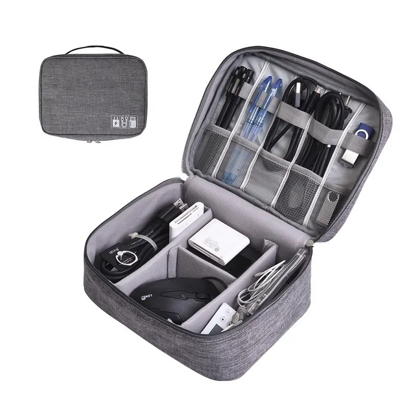 

Дорожная сумка для кабеля, портативный цифровой USB-органайзер для гаджетов, зарядное устройство, провода, косметика, сумка для хранения на молнии, компактный набор аксессуаров
