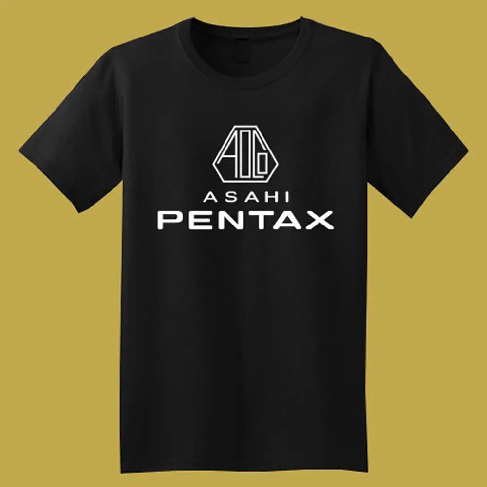 

Asahi Pentax Camera Logo Symbol Men'S Black T-Shirt Size S To 5Xl