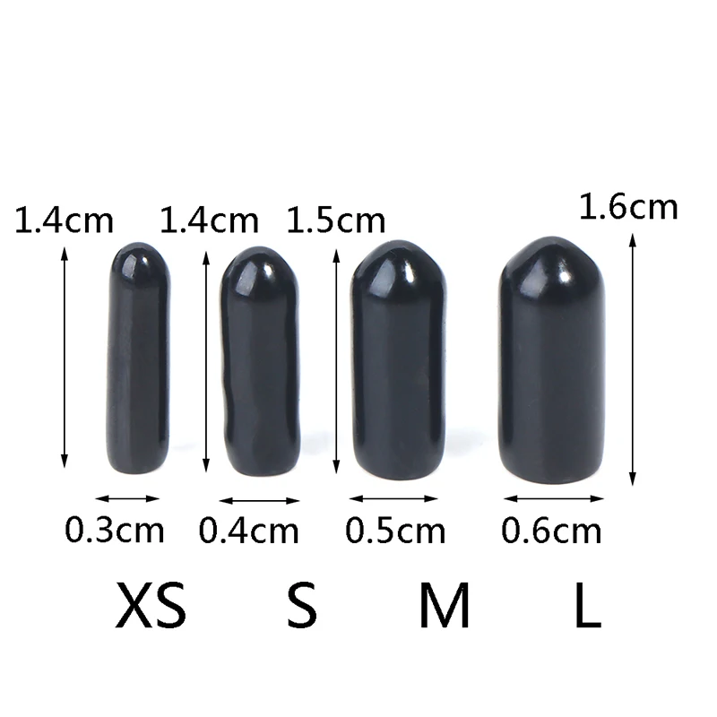 

200pcs Rubber Round End Cap Cover For Pipe Screw Thread Protector Push-fit Caps Diy Headband Accessories