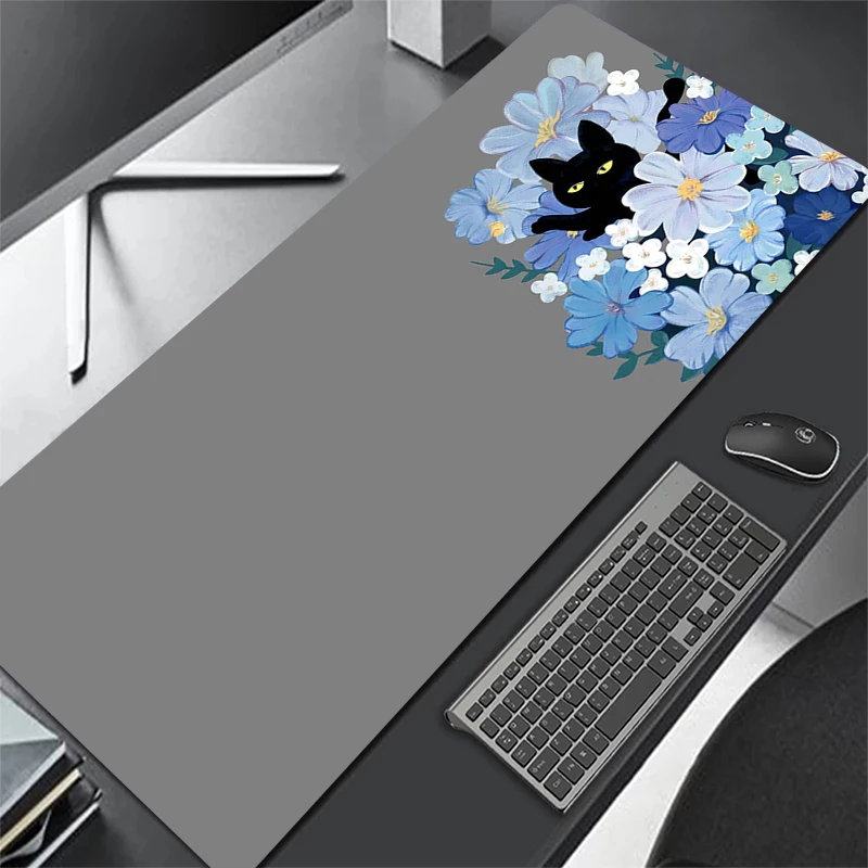 

Kawaii Cat Computer Mouse Mat Anti-slip Anime Cartoon Gamer Soft Laptop Table Carpet Desk Mice Mat Cute Desktop Mouse Pad XXL