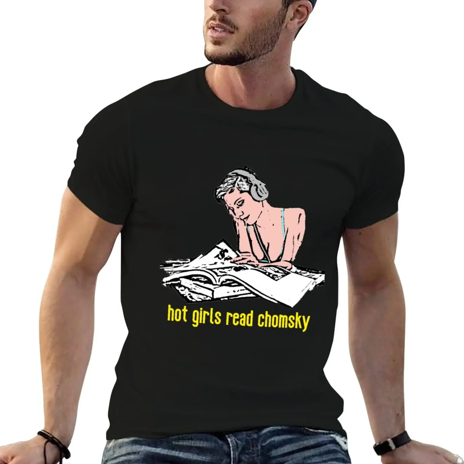 Футболка Hot Girls Read Chomsky баскетбольные футболки с рисунком футболка большого