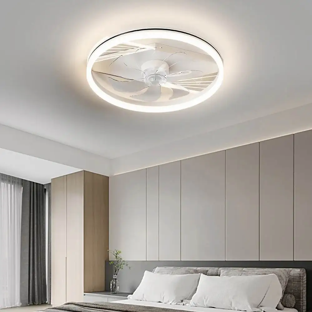 

Household Ceiling Fan Light Intelligent Shift Ceiling Fan Light 110V-240V Double-Turn Ceiling Fan Suitable For Bedroom Study