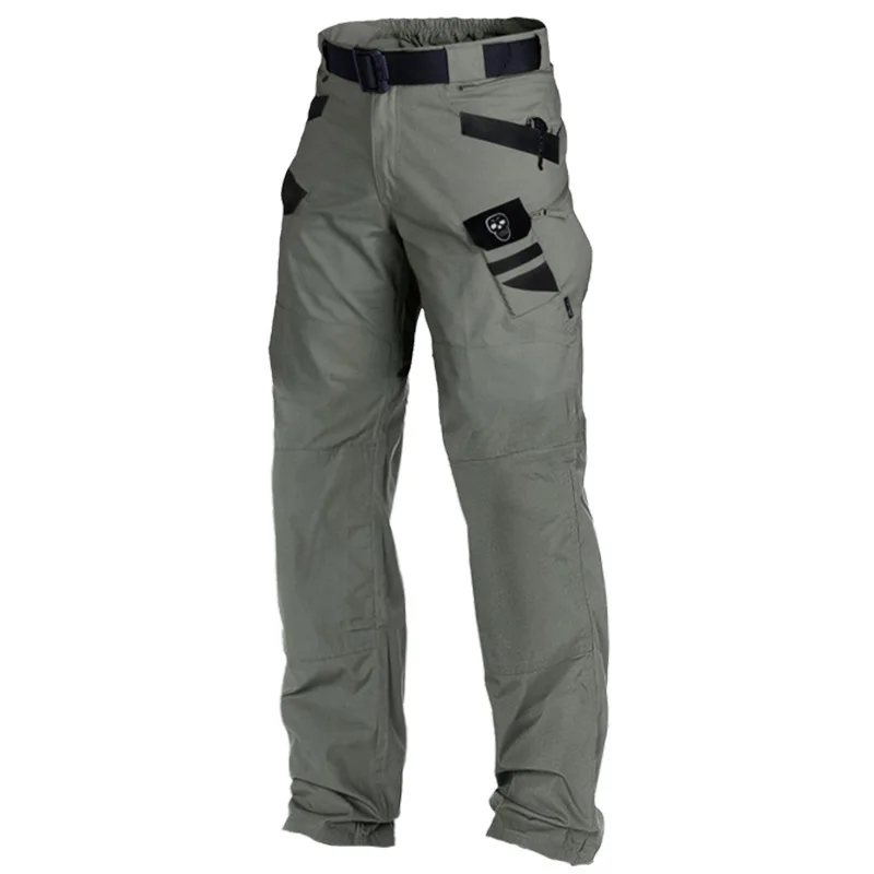 Men's Casual Pants Fast Drying Outdoor Spring and Autumn Solid Color Bullet Free Medium Waist Hiking Thin Pants