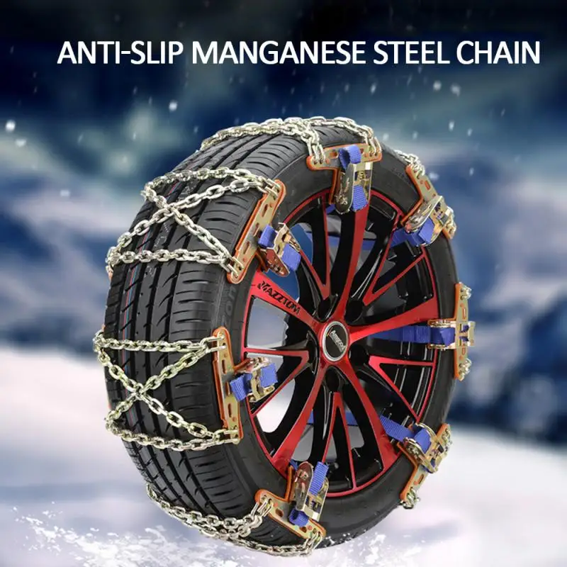 

1/2/3Pcs Car Steel Truck Car Wheel Tyre Tire Snow Ice Chains Belt Winter Anti-skid Vehicles SUV Wheel Chain Mud Road Safe Safety