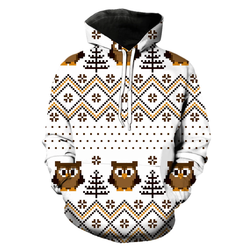 

Мужская толстовка с капюшоном и принтом Санта-Клауса, в стиле хип-хоп