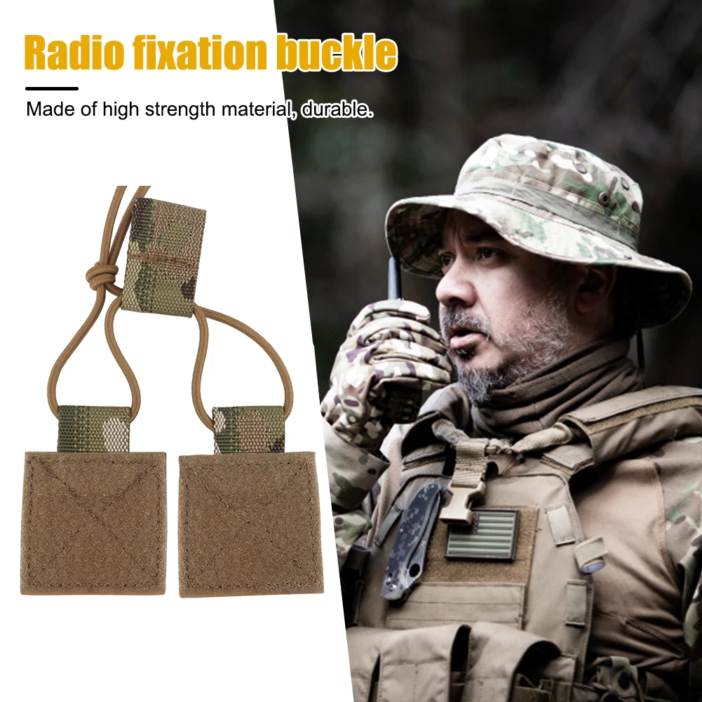 

D3CRM Elastic Fixed Rope Easy Install Magic Tape Fixed Rope Strap DIY Accessory Vest Tactical Strap for Outdoor Camping