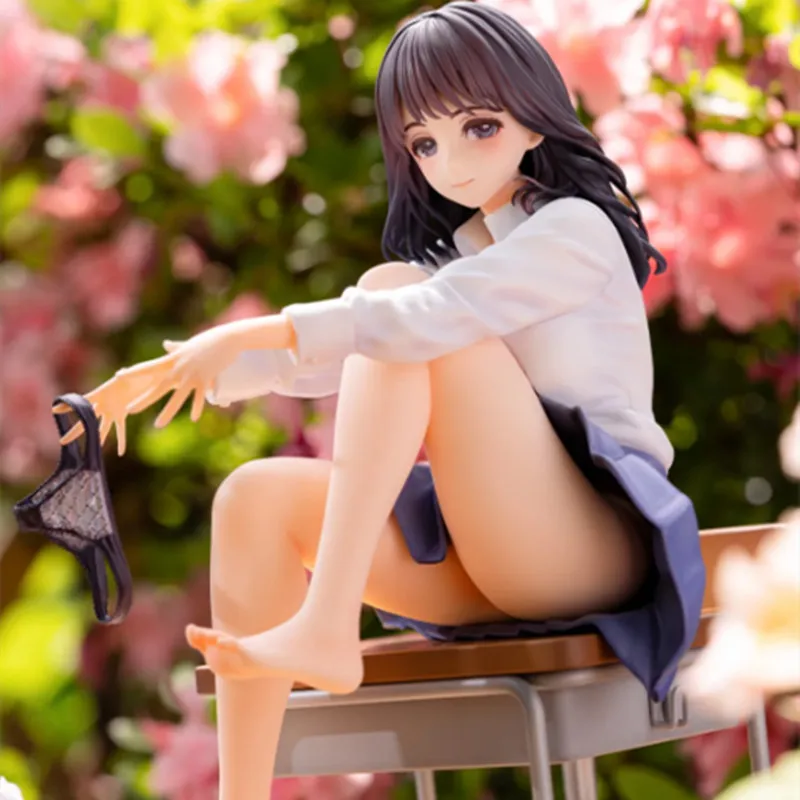 

22CM Anime Wind Blown After Class Figure Sexy Girl Action Figure Adults PVC Model Doll Toys