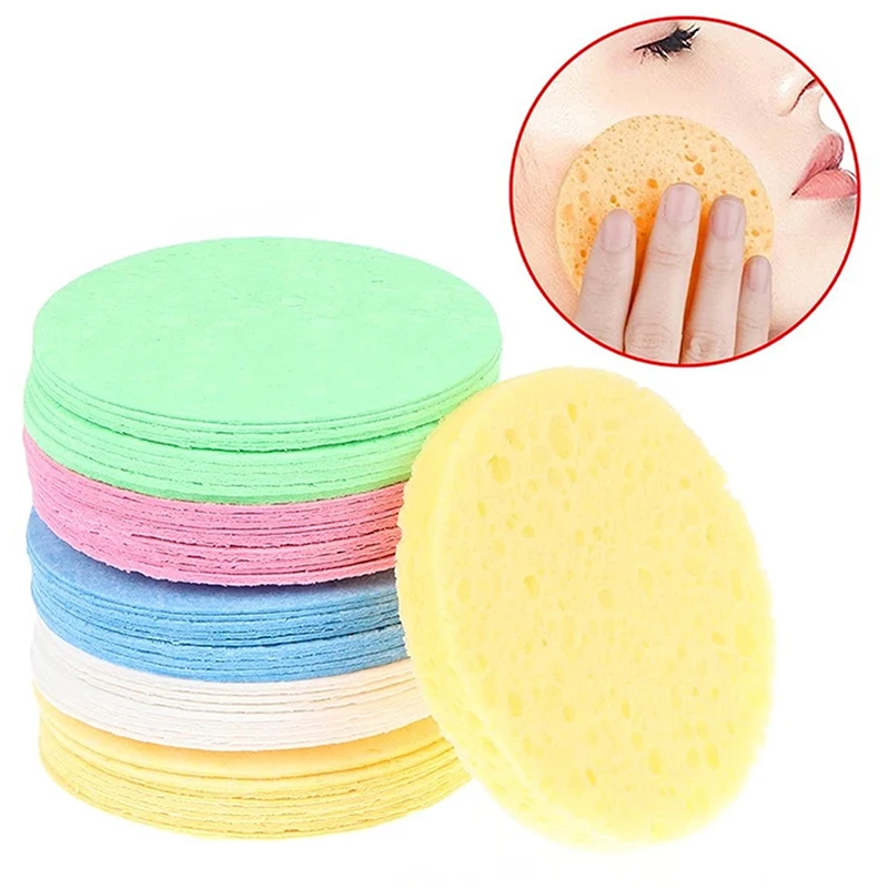 

10pcs Soft Facial Cleaning Sponge Pad Facial Washing Cleaning Compressed Cleanser Sponge Puff Spa Exfoliating Face Care