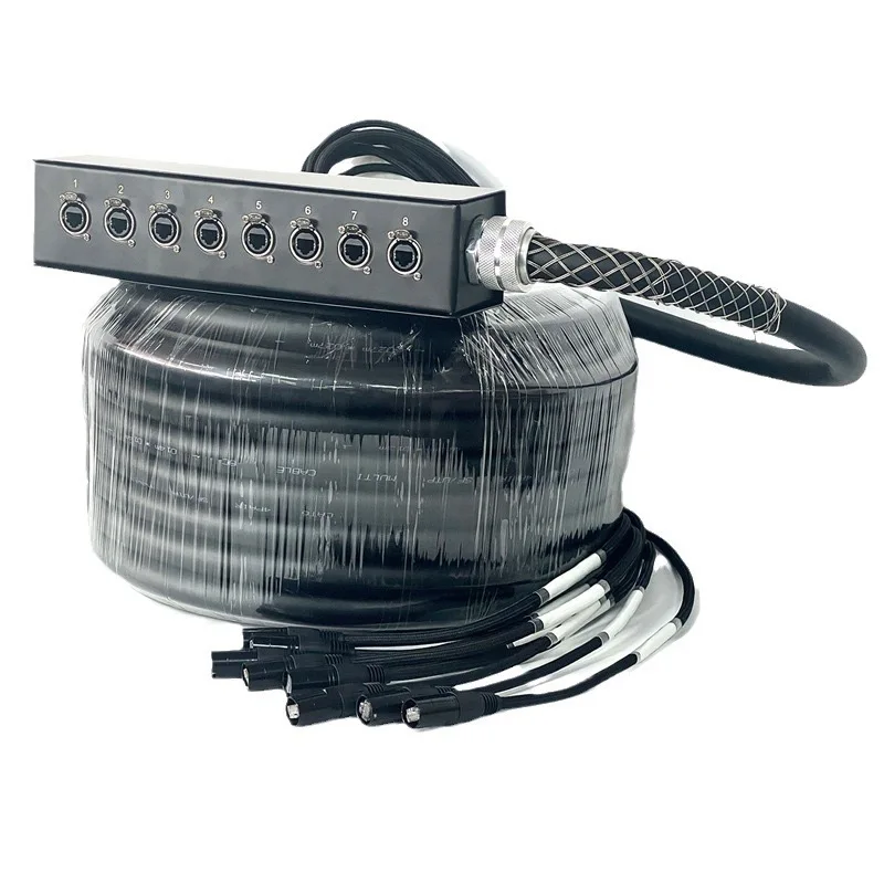 4-канальный 40-метровый змеиный кабель CAT6 бескислородный медный сетевой