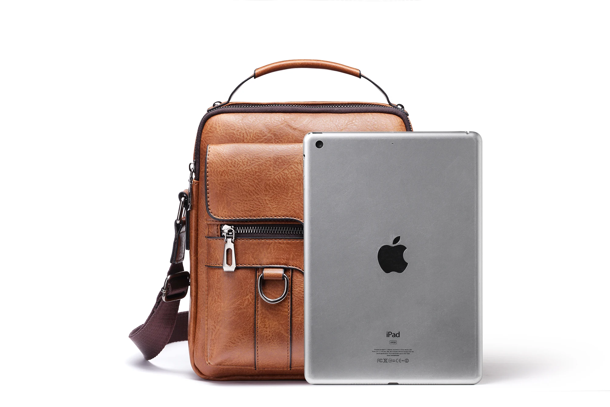 WEIXIER Crossbody Bags Men's Shoulder Bag Vintage Pu Leather Messenger Bag Business Handbag Male Casual Bag Men Bag Bolso Hombre