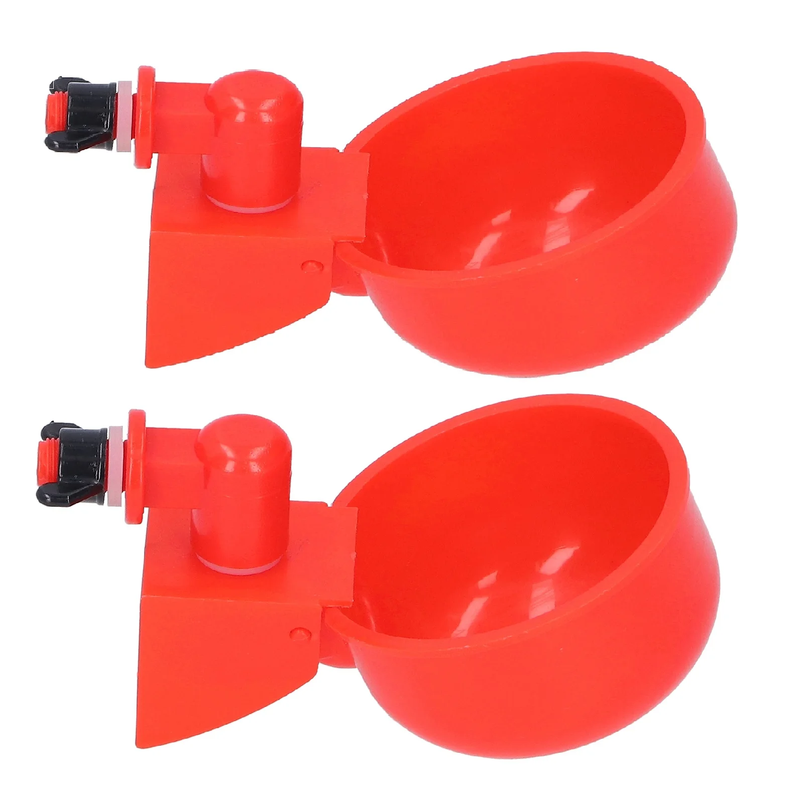 

2Pcs Automatic Chicken Water Cup Waterer Bowl Kit Farm Coop Poultry Waterer Drinking Water Feeder for Chicks Duck Goose
