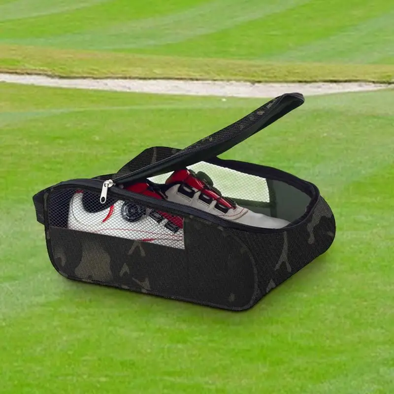 Сумка для обуви гольфа переноска на двойной молнии дорожная сумка дышащая