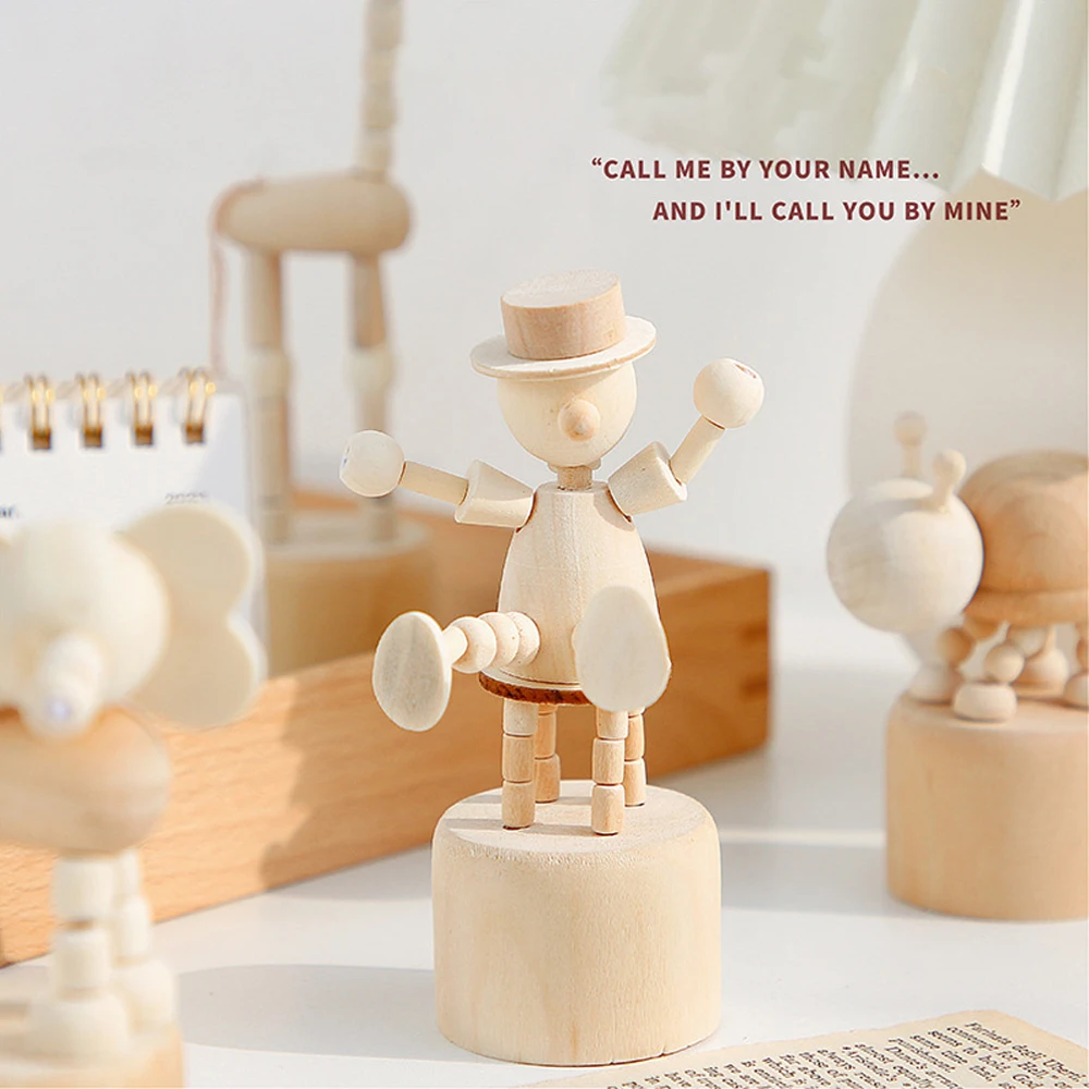 

Creative Wooden Desktop Ornaments Mini Cute Little Animal Furniture Decorations Children's Educational Toys