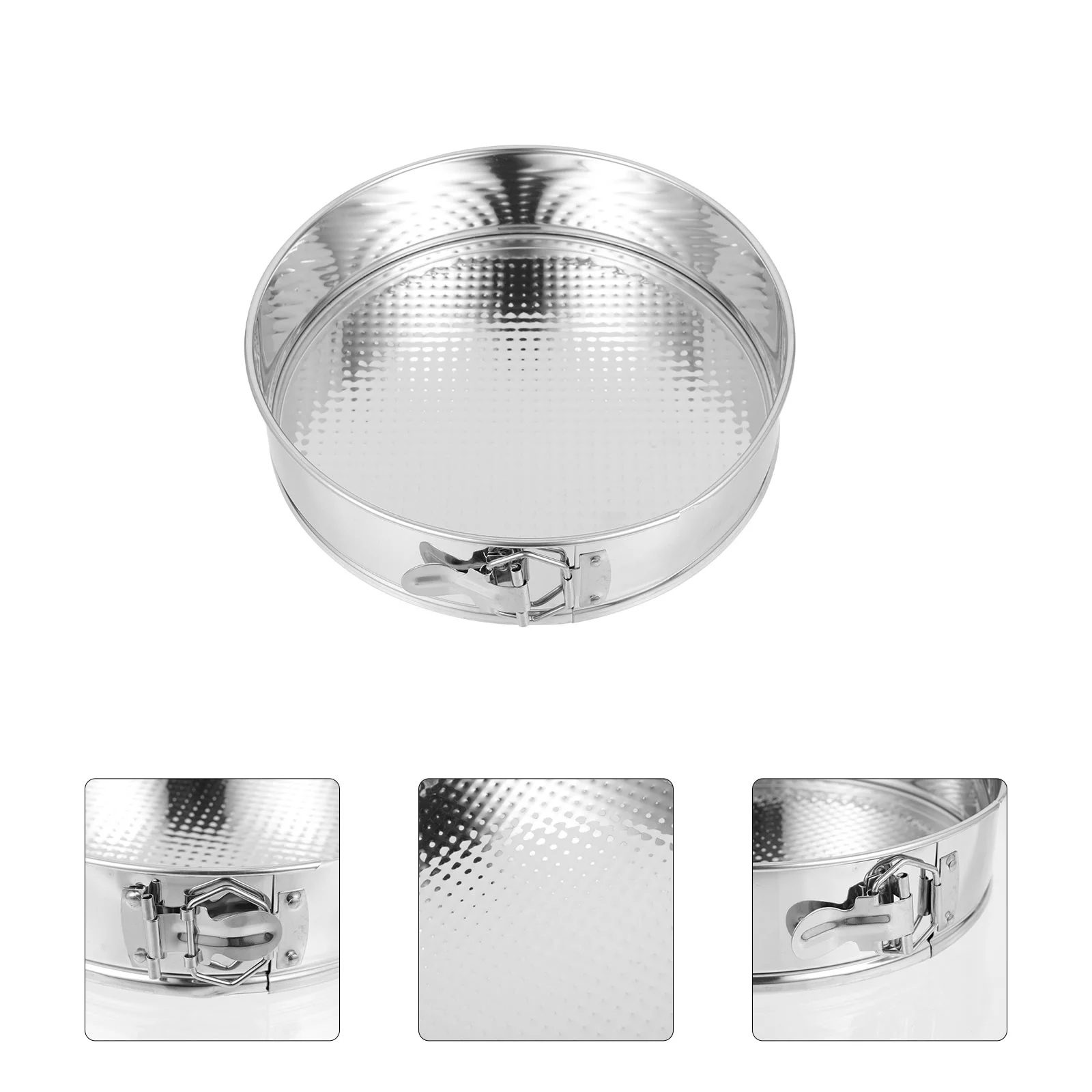 

Cake Pan Baking Springform Pans Tin Round Spring Cheesecake Stick Non Steel Stainless Molds Mold Inch Bread Form Metal Pie Pizza