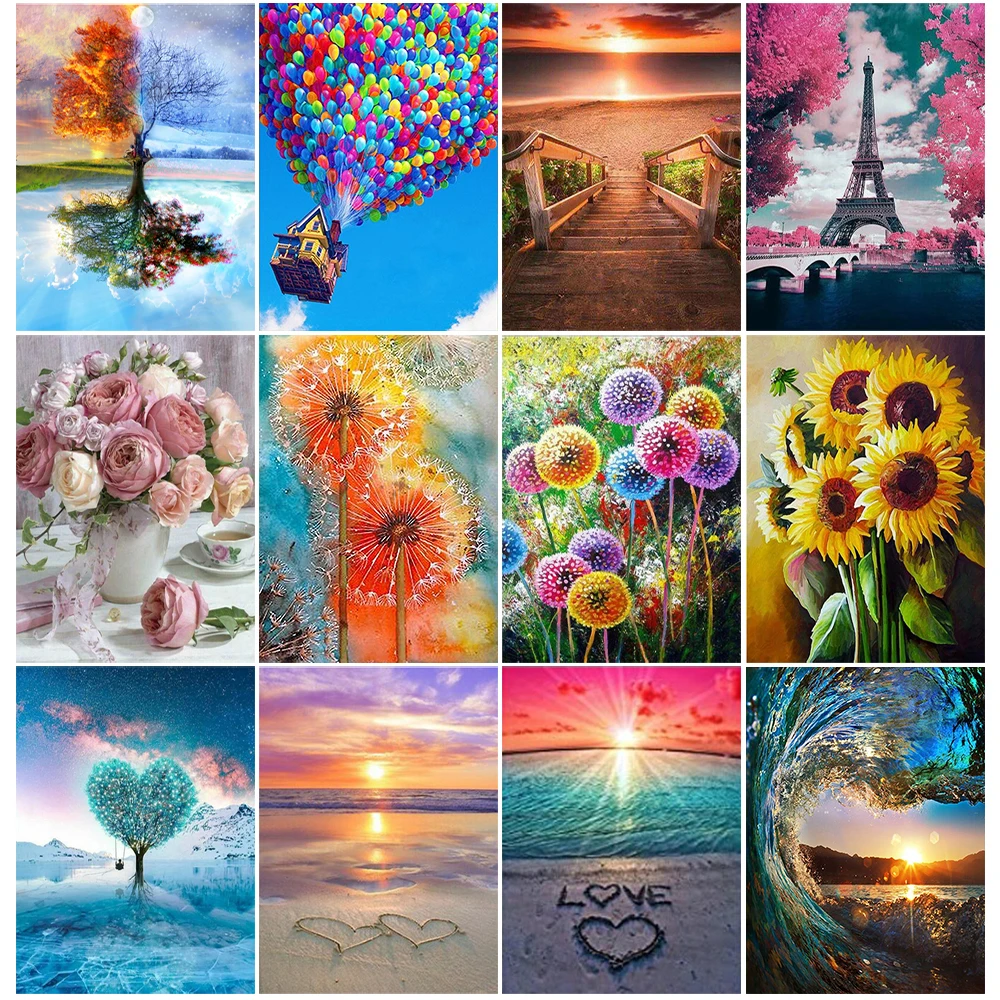 

Набор для алмазной живописи, алмазная 5d мозаика с полным заполнением, с круглыми воздушными шарами, для творчества, домашний декор