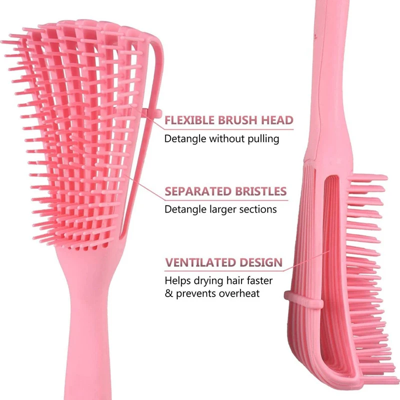 

Detangling Hair Brush Curly Scalp Massage Octopus Hair Comb Detangler Women Men Salon Brush Afro America African Hair Kinky Wavy