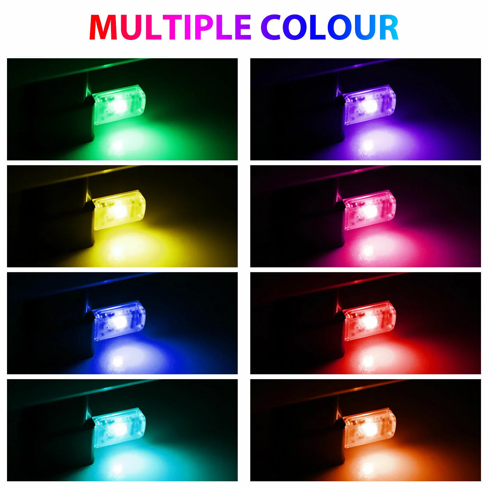 

Mini USB LED Car Interior Light Portable Ambient Lamp Bulb Neon Atmosphere Ambient Lamp Bulb Decorative Lamp Bulb Accessories