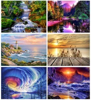 full round drill 5d diamond painting landscape space star diy diamond embroidery picture of rhinestone mosaic home decor