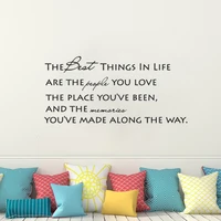 the beat things in life quotes wall decals removable vinyl stickers for family bedroom home decor wallpaper murals dw14234