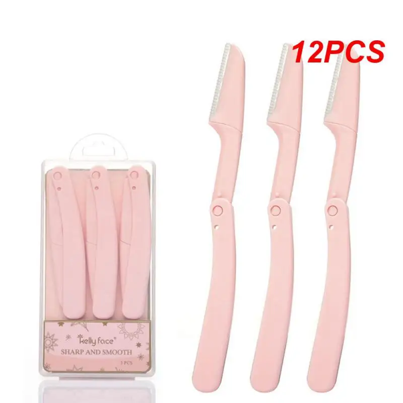 

12 шт., складной триммер для бровей