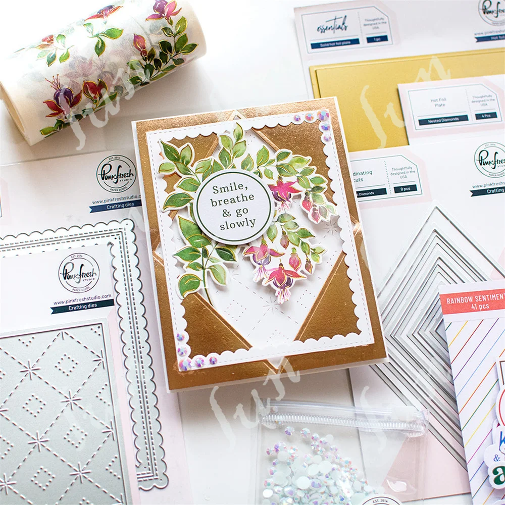 DIY Nested бриллианты новые металлические пресс-формы Горячая фольга пластина ручной